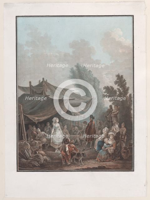 La Noce de Village, 1788-94. Creator: Charles-Melchior Descourtis.