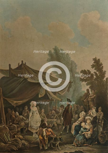 'La Noce De Village', (Village Wedding), 1785, (1913). Artist: Charles-Melchior Descourtis.