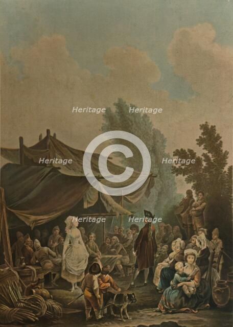 'La Noce De Village', (Village Wedding), 1785, (1913). Artist: Charles-Melchior Descourtis.