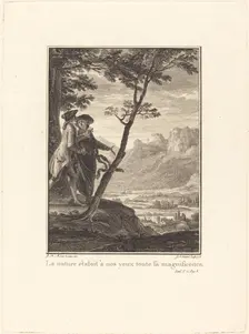La nature étaloit à nos yeux toute sa magnificence, 1778. Creator: Jean Baptiste Blaise Simonet