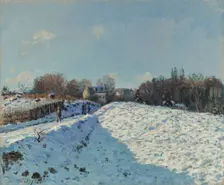 La neige à Louveciennes, 1874