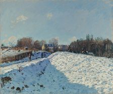 La neige à Louveciennes, 1874
