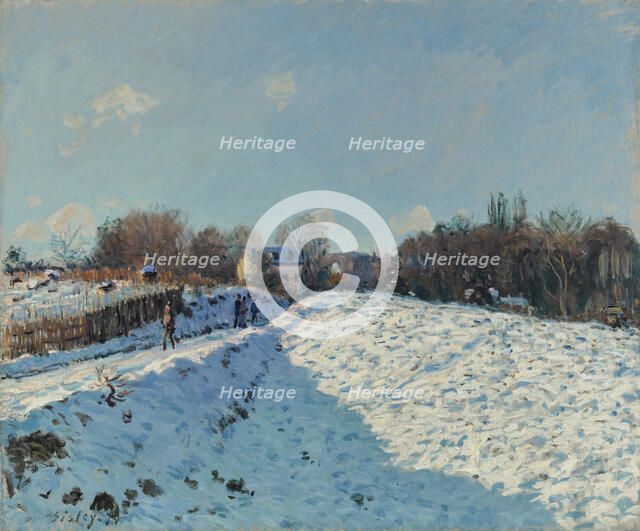 La neige à Louveciennes, 1874.