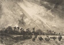 La Nuée d'orage, 1882-84. Creator: Felix Bracquemond