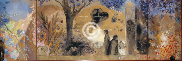 La Nuit, 1910-1911. Creator: Redon, Odilon (1840-1916).