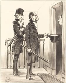 La Souscription Napoléonienne, 1851. Creator: Honore Daumier