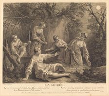 La soiree, 1741. Creator: Nicolas de Larmessin