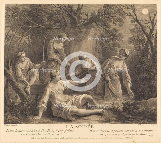 La soiree, 1741. Creator: Nicolas de Larmessin.