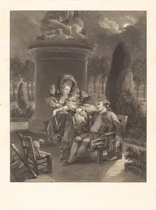La soiree des Thuileries, 1774. Creator: Jean Baptiste Blaise Simonet