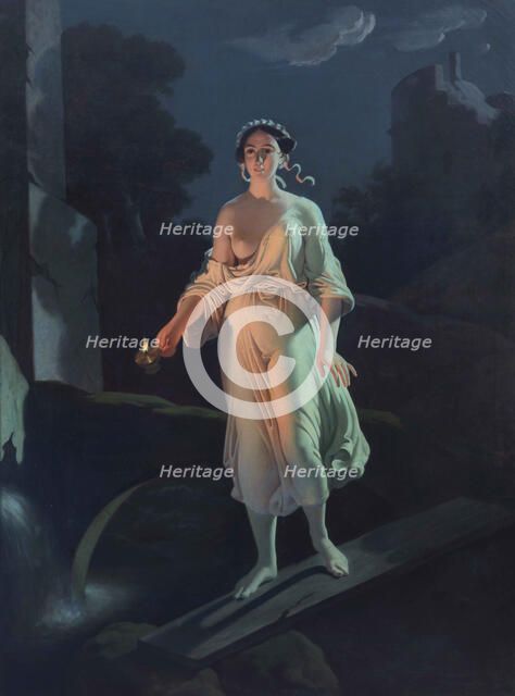 La sonnambula (Die Nachtwandlerin), c.1848. Creator: Catalano, Vincenzo (active 1840er-1850er).