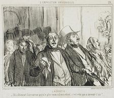 La Sortie, 1855. Creator: Honore Daumier