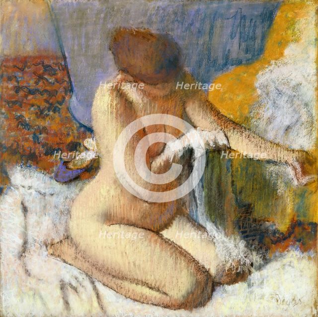 La Sortie du bain. Artist: Degas, Edgar (1834-1917)
