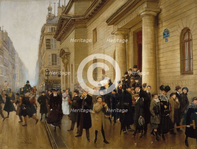 La sortie du lycée Condorcet, c. 1903. Creator: Béraud, Jean (1849-1936).