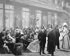 La Sortie Des Theatres - L'Heure Du Chocolat 1900