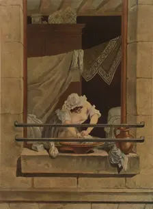 La Savonneuse (Washerwoman), c1790-1820, (1913). Artists: Laurent Joseph Julien, Jean Baptiste Moret