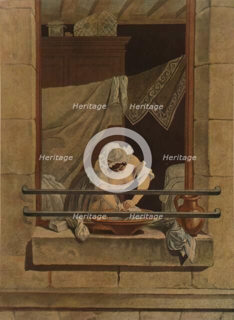 'La Savonneuse', (Washerwoman), c1790-1820, (1913). Artists: Laurent Joseph Julien, Jean Baptiste Moret.