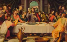 La Sagrada Cena (The Last Supper), 1562, (c1934). Creator: Juan De Juanes