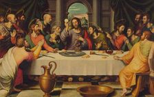 La Sagrada Cena (The Last Supper), 1562, (c1934). Creator: Juan De Juanes