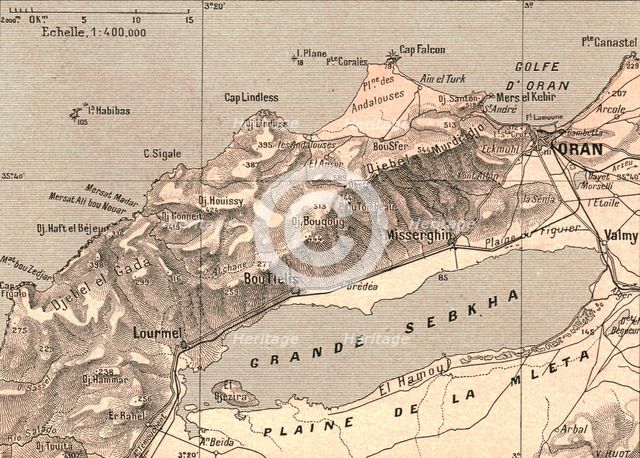 ''La Sahel d'Oran et la Grande Sebkha; Afrique du nord', 1914. Creator: Unknown.