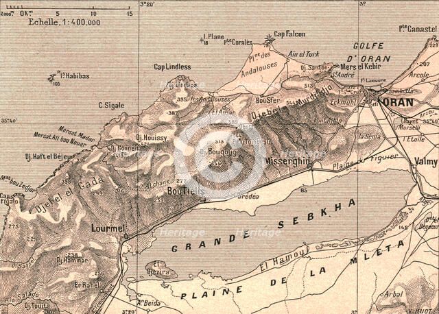 ''La Sahel d'Oran et la Grande Sebkha; Afrique du nord', 1914. Creator: Unknown.