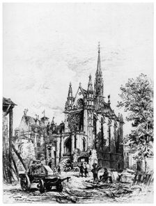 La Sainte-Chapelle c1865-1935 (1924). Artist: Alfred-Louis Brunet-Debaines