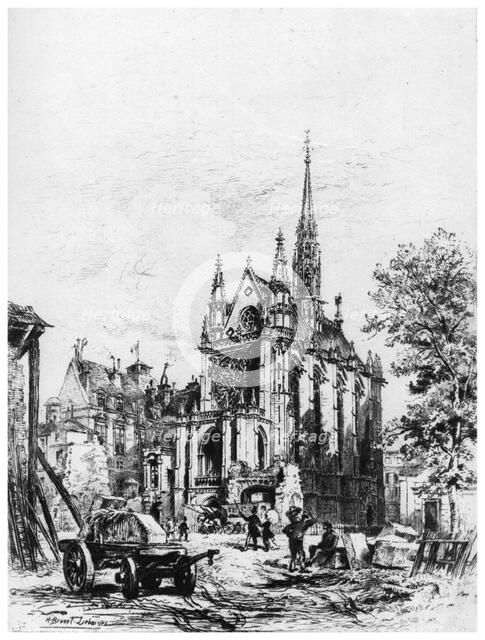 'La Sainte-Chapelle', c1865-1935 (1924). Artist: Alfred-Louis Brunet-Debaines
