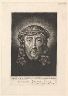 La sainte Face couronnee d'epines, (petit format), early to mid 17th century. Creator: Jean Morin