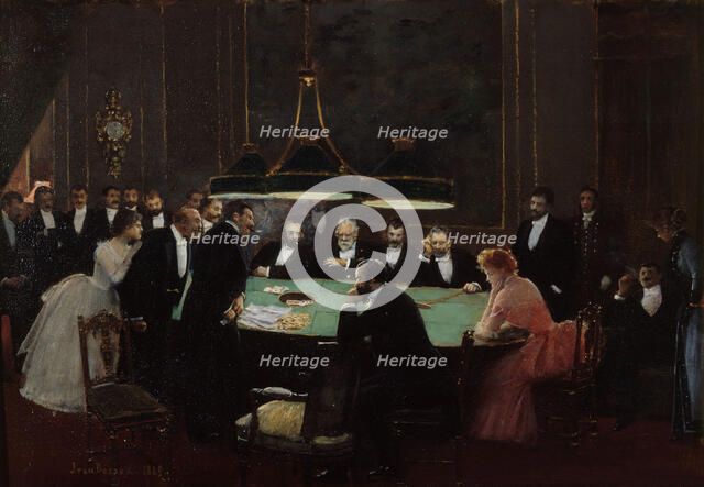 La salle de jeux du casino, 1889. Creator: Béraud, Jean (1849-1936).
