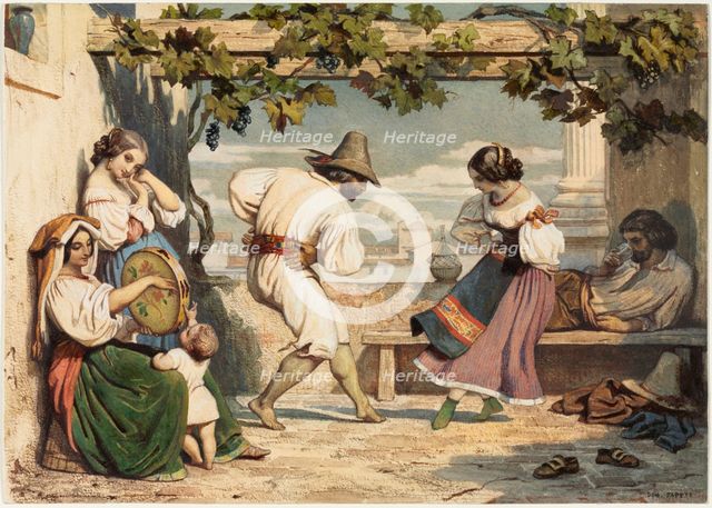 La Saltarelle, 1800s. Creator: Dominque Louis Papety (French, 1815-1849).