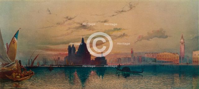 'La Santa Salute, from San Giorgio, Venice', c1872. Artist: William Collingwood Smith.