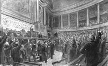 'La séance du 4 aout 1914 a la Chambre Francaise 1914. Creator: J Simont