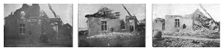La seconde bataille d'Ypres; Au nord de Steenstraete: trois phases de la destruction..., 1915. Creator: Unknown