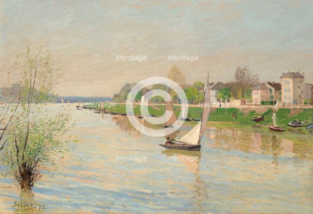 La Seine à Argenteuil, 1872. Creator: Sisley, Alfred (1839-1899).
