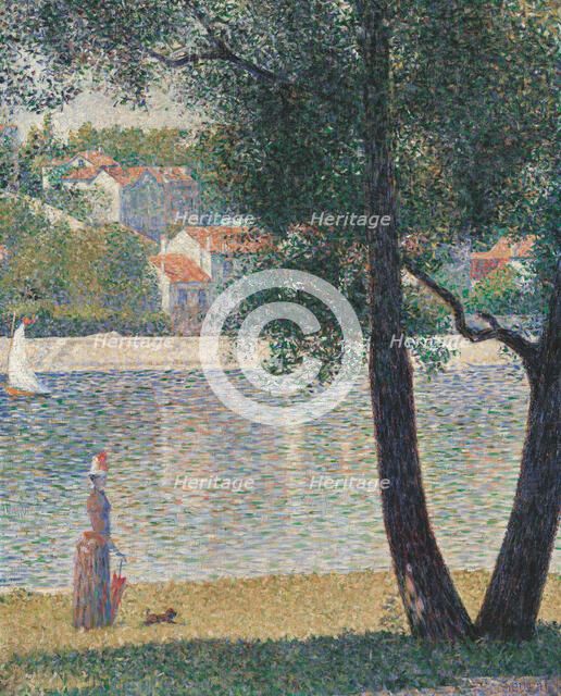 La Seine à Courbevoie , 1885. Creator: Seurat, Georges Pierre (1859-1891).