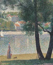 La Seine à Courbevoie , 1885. Creator: Seurat, Georges Pierre (1859-1891)