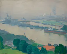 La Seine à Croisset (près de Rouen), 1927. Creator: Marquet, Pierre-Albert (1875-1947)