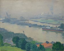La Seine à Croisset (près de Rouen), 1927. Creator: Marquet, Pierre-Albert (1875-1947)