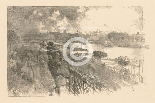 La Seine au Pont dAusterlitz, 1866. Creator: Auguste Louis Lepère (French, 1849-1918).