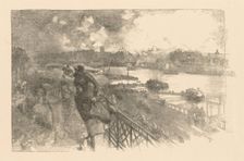 La Seine au Pont dAusterlitz, 1866. Creator: Auguste Louis Lepère (French, 1849-1918)