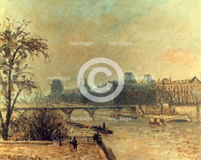 'La Seine et le Louvre', Paris,  1903. Artist: Camille Pissarro