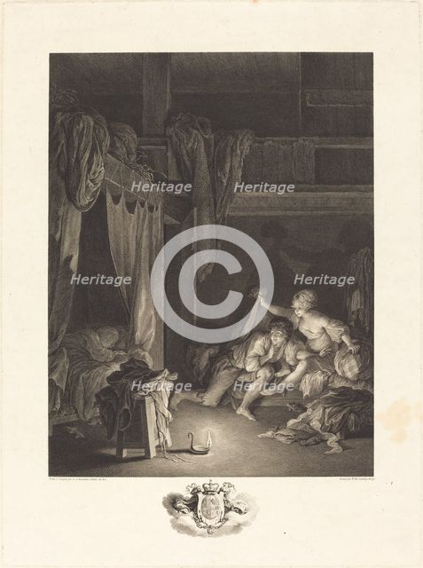 La Sentinelle en défaut, 1771. Creator: Nicolas Delaunay.