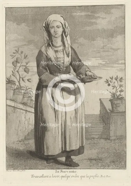 La Servante (The Servant), 1775. Creator: Giovanni David.