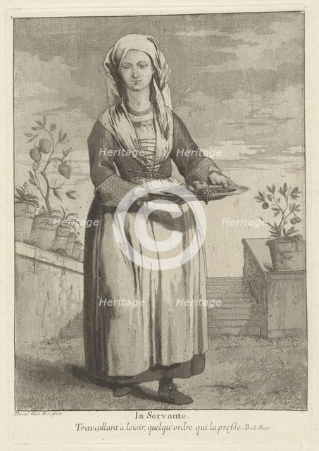 La Servante (The Servant), 1775. Creator: Giovanni David.