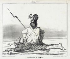 La situation de l'Italie, 1859. Creator: Honore Daumier