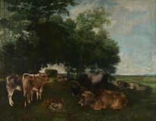 La sieste pendant la saison des foins, between 1867 and 1868. Creator: Gustave Courbet