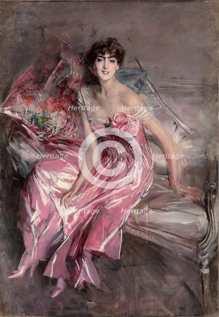 La signora in rosa.