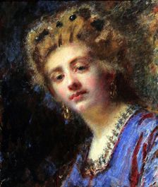 La signora Maletti. Creator: Ranzoni, Daniele (1843-1889)