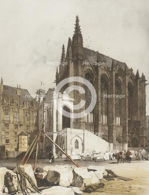 La Ste. Chapelle, Paris, 1839. Creator: Thomas Shotter Boys.