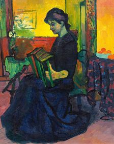 La suonatrice (Accordion Player), c1909. Creator: Giacometti; Giovanni (1868-1933)