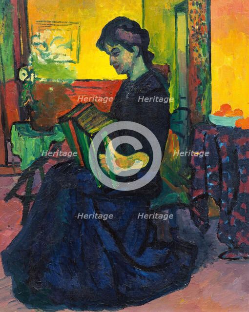 La suonatrice (Accordion Player), c1909. Creator: Giacometti; Giovanni (1868-1933).